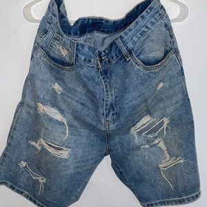 Blue Denim Shorts